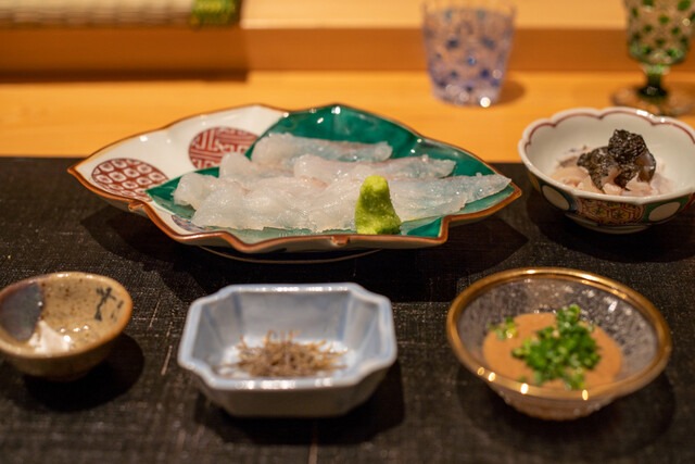 地物オコゼお造り