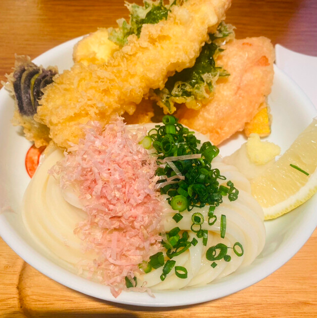 大海老天ぶっかけうどん