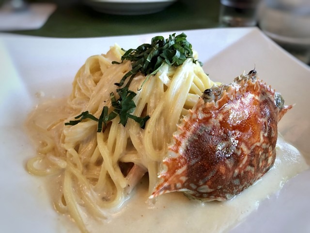 ワタリ蟹のクリームパスタ