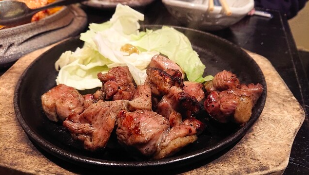 本日の鶏の炙り焼き