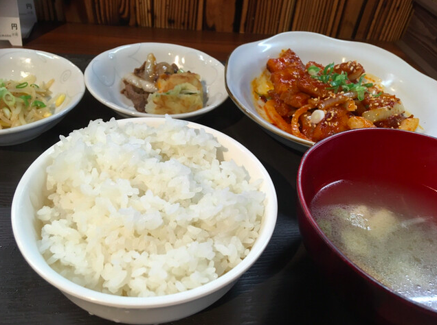 日替り定食(豚辛炒め)