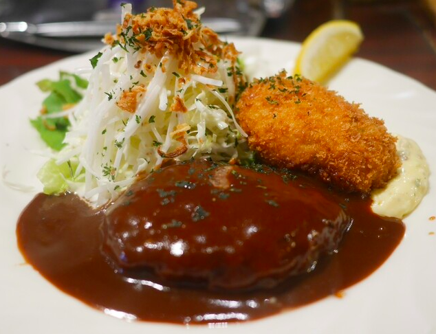 ハンバーグ&鯛クリームコロッケ