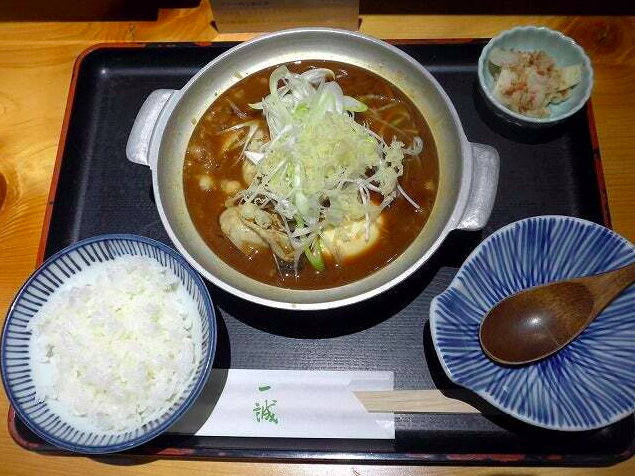 広島産かき豆腐定食