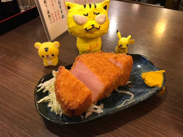 厚切りハムカツ