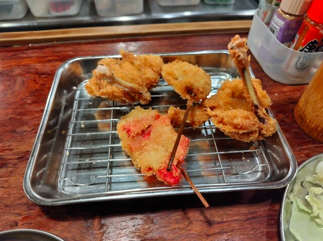 若鶏、紅生姜