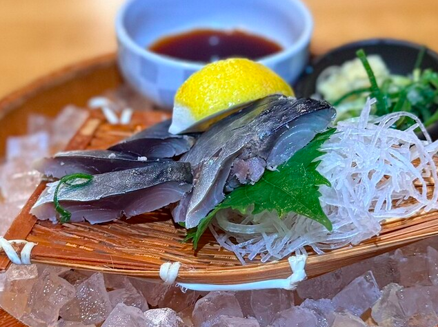 【名物】 蒼天しめサバ造り