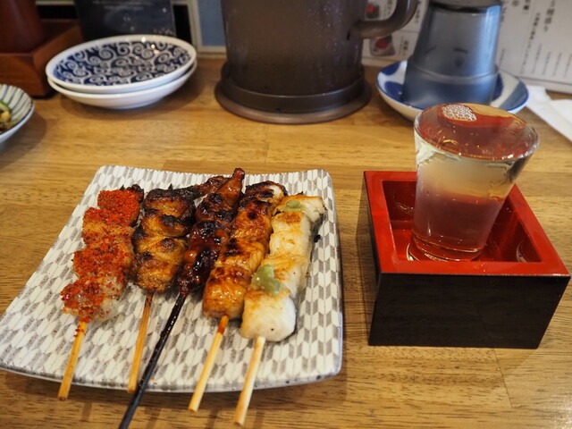 鰻串5種盛り