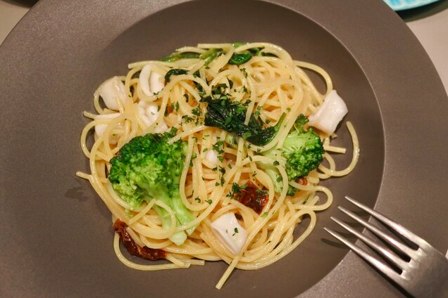 海鮮と季節野菜のアーリオオーリオ