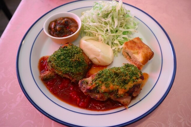 鶏もも肉の香草パン粉焼き