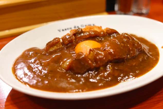 かつカレー+生卵トッピング