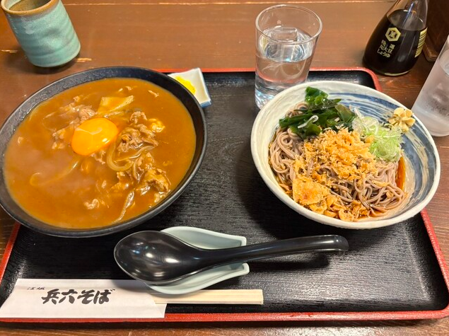 カレー丼+冷そば