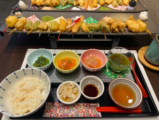 十六色のひと口天ぷら膳