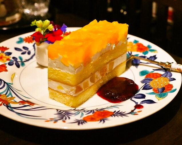 林檎と桃のケーキ