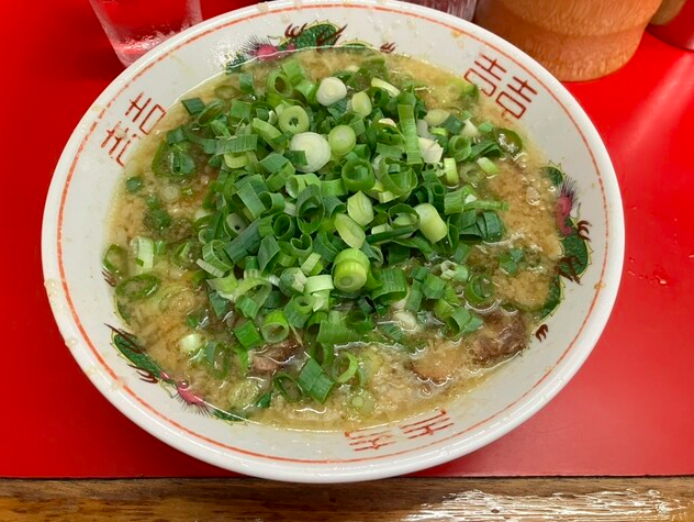 ラーメン ネギ多め(無料サービス)