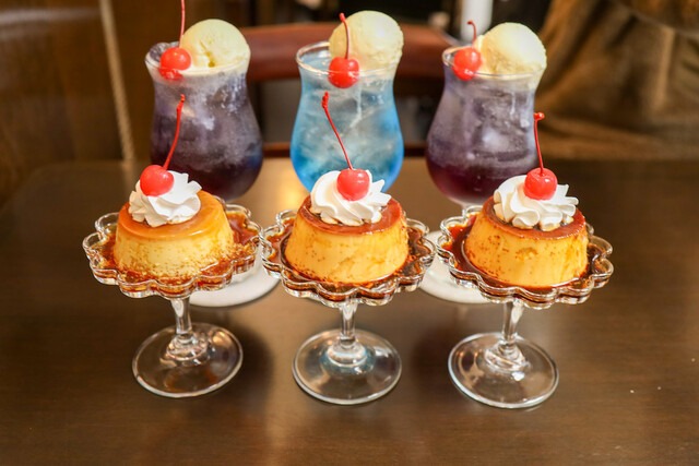 プリン&クリームソーダ