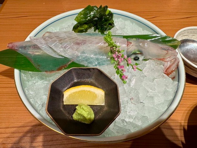イカ活け造り