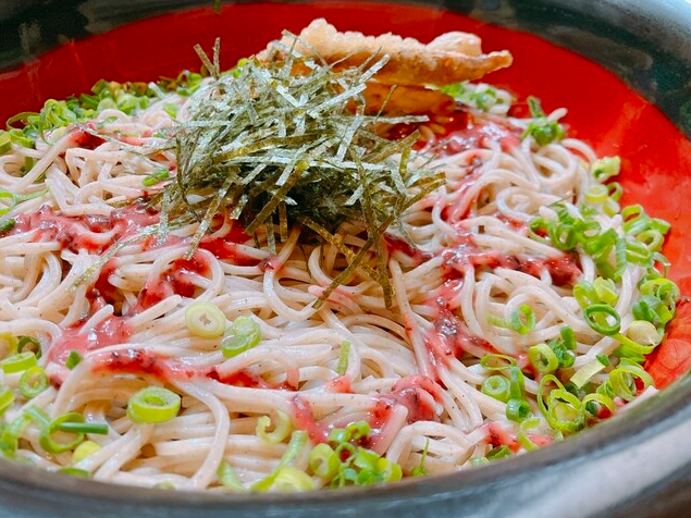梅ぶっかけそば