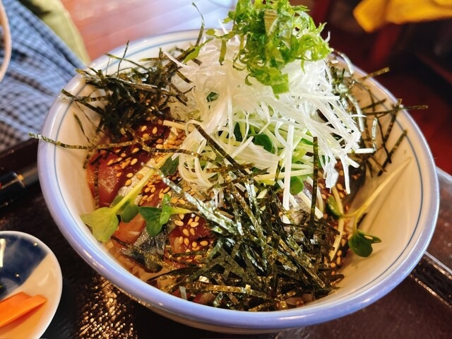 サバ漬け丼