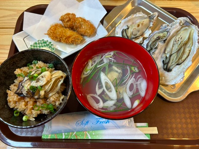 牡蠣フライ、牡蠣ご飯、牡蠣スープ