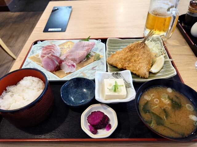 刺身フライ定食