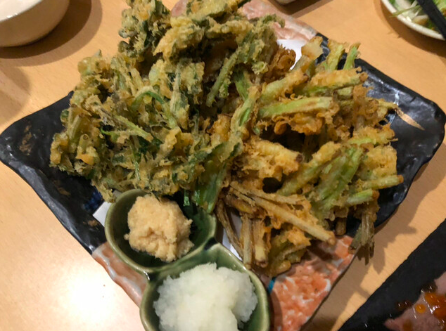 せりの天麩羅