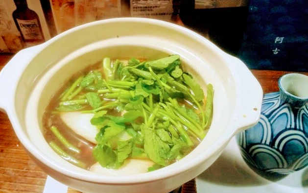鴨せり鍋