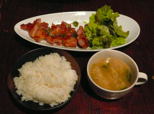 鶏の仙台味噌焼き定食