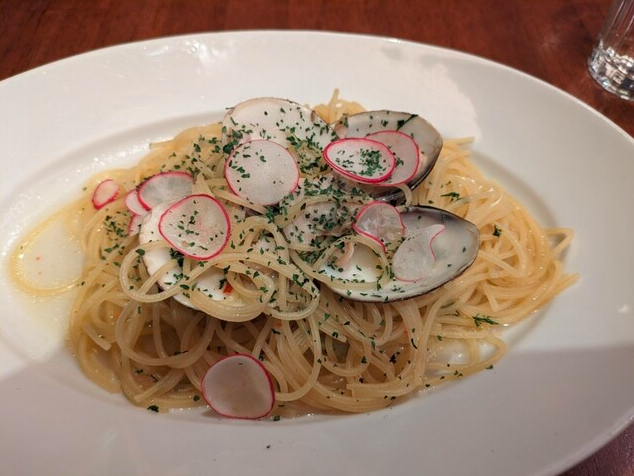 ハマグリのビアンコ