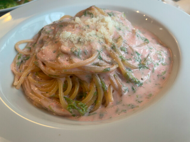 青海苔明太子クリームパスタ