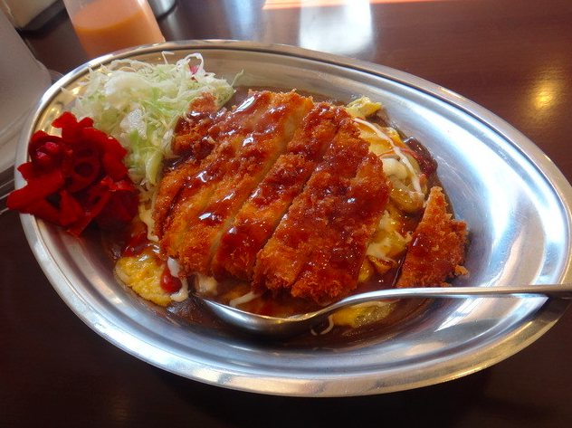 野菜玉子カレーM+チキンカツトッピング