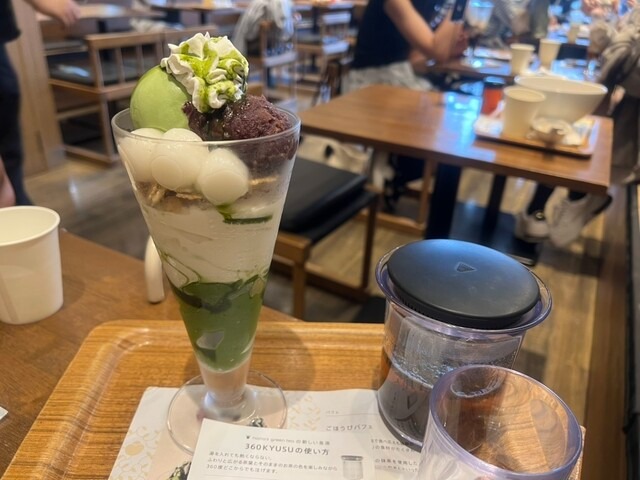 抹茶白玉パフェ