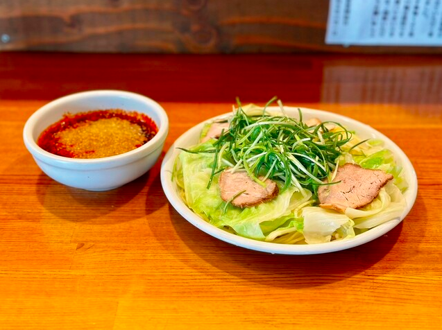 広島つけ麺 並盛 キャベツ大盛5辛