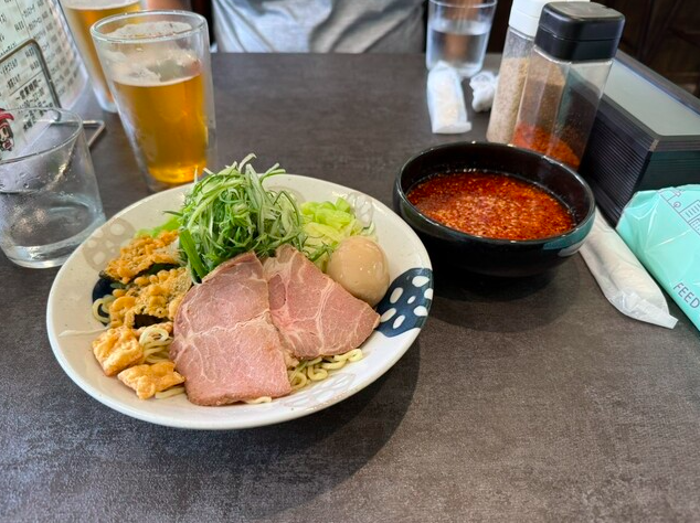 広島つけ麺+味玉トッピング