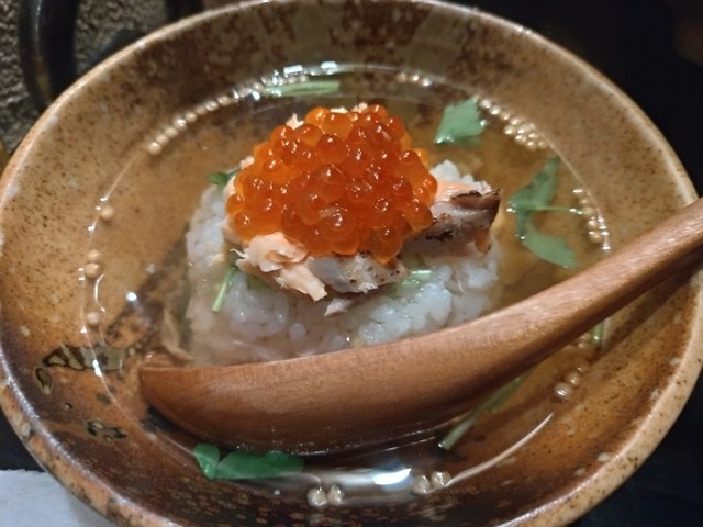 鮭とイクラの親子茶漬け