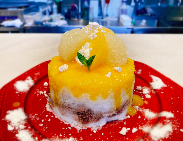 旬の柑橘かき氷