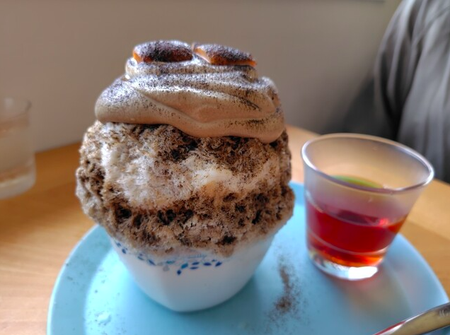 ほうじ茶のティラミス氷