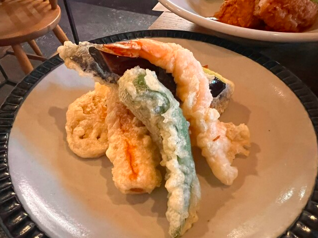 海老と野菜の天ぷら
