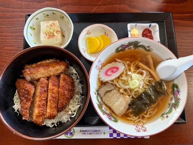 カツ丼&ラーメンセット