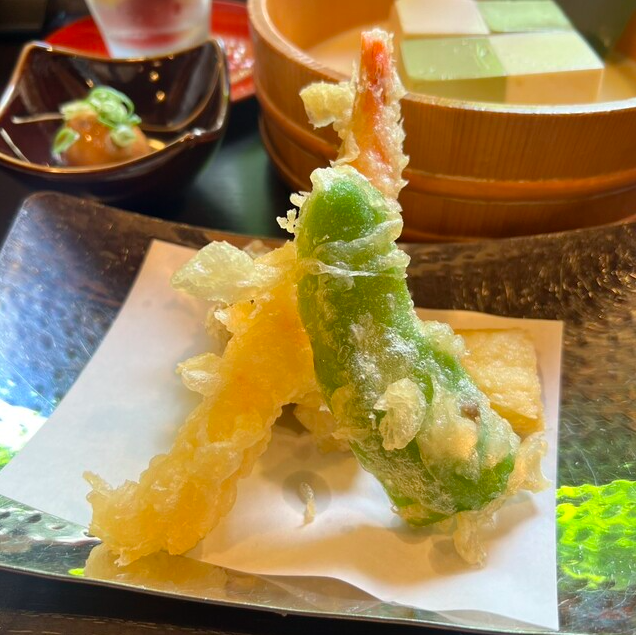 ランチ 納涼セットの天ぷら