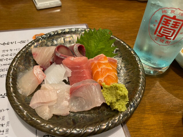 刺身の盛り合わせ